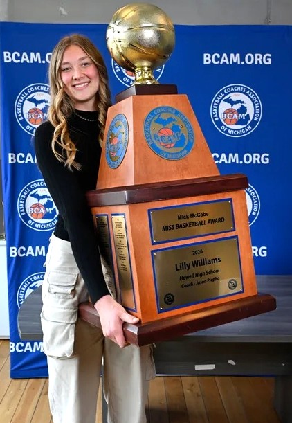 Howell’s Lilly Williams named 2026 Michigan Miss Basketball